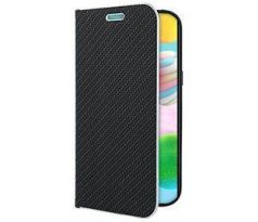 Púzdro knižkové LUNA BOOK CARBON pre SAMSUNG GALAXY A41 (A415F) - čierne