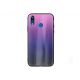 Púzdro GRADIENT GLASS CASE pre HUAWEI HONOR 9X - fialové