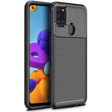 Púzdro FOCUS CARBON CASE pre SAMSUNG GALAXY A21s (A217F) - čierne