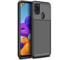 Púzdro FOCUS CARBON CASE pre SAMSUNG GALAXY A21s (A217F) - čierne