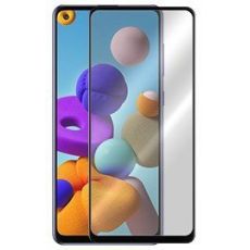 Tvrdené sklo 5D FULL COVER (full glue) 9H PRO (TG) pre SAMSUNG GALAXY A21s (A217F) - čierne