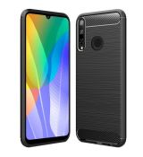 Púzdro CARBON CASE pre HUAWEI Y6p - čierne