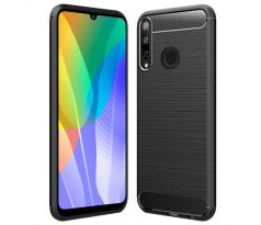 Púzdro CARBON CASE pre HUAWEI Y6p - čierne