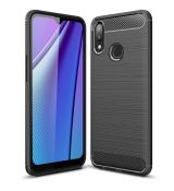 Púzdro CARBON CASE pre SAMSUNG GALAXY A10s (A107F) - čierne