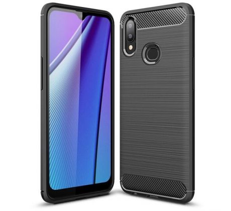 Púzdro CARBON CASE pre SAMSUNG GALAXY A10s (A107F) - čierne