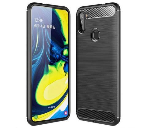 Púzdro CARBON CASE pre SAMSUNG GALAXY A11 (A115F) - čierne