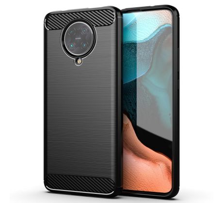 Púzdro CARBON CASE pre XIAOMI POCOPHONE F2 PRO - čierne