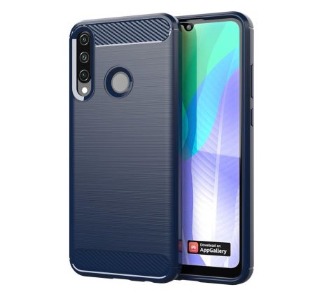 Púzdro CARBON CASE pre HUAWEI Y6p - modré