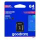 Pamäťová karta GOODRAM MICRO SDXC  64GB class 10 UHS I 100mb/s - s adaptérom