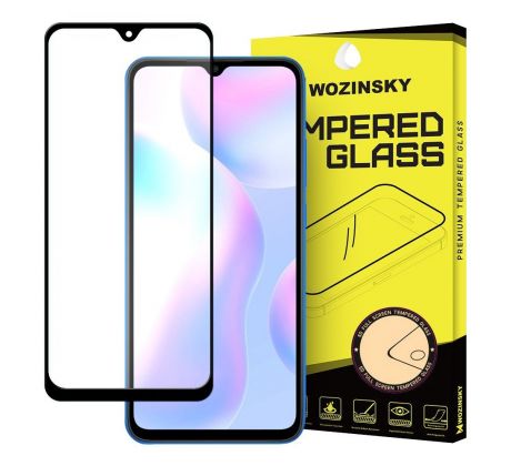 Tvrdené sklo WOZINSKY 5D FULL COVER (full glue) 9H PRO (TG) pre XIAOMI REDMi 9A - čierne