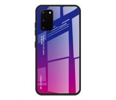 Púzdro GRADIENT GLASS CASE pre SAMSUNG GALAXY A41 (A415F) - ružovo fialové