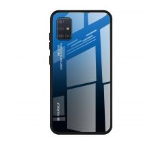 Púzdro GRADIENT GLASS CASE pre SAMSUNG GALAXY A51 (A515F) - čierno modré