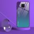Púzdro GRADIENT GLASS CASE pre XIAOMI REDMI NOTE 9S - zeleno fialová