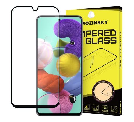 Tvrdené sklo WOZINSKY 5D FULL COVER (full glue) 9H PRO (TG) pre SAMSUNG GALAXY A71 (A715F) - čierne