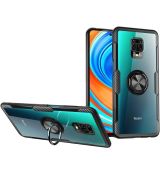 Púzdro CARBON RING CASE pre XIAOMI REDMi NOTE 9S - čierne
