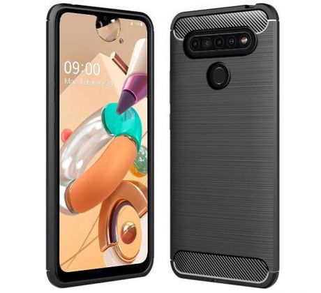 Púzdro CARBON CASE pre LG K41s/LG K51s - čierne