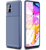 Púzdro FOCUS CARBON CASE pre SAMSUNG GALAXY A51 (A515F) - modré