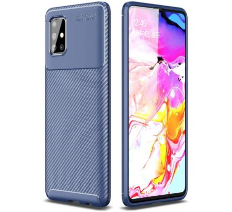 Púzdro FOCUS CARBON CASE pre SAMSUNG GALAXY A51 (A515F) - modré