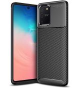 Púzdro FOCUS CARBON CASE pre SAMSUNG GALAXY S10 LITE (G770F) - čierne