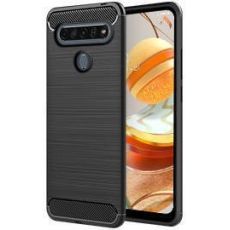 Púzdro CARBON CASE pre LG K61 - čierne