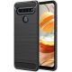 Púzdro CARBON CASE pre LG K61 - čierne