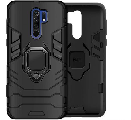 Púzdro ARMOR RING CASE  pre XIAOMI REDMI 9 - čierne