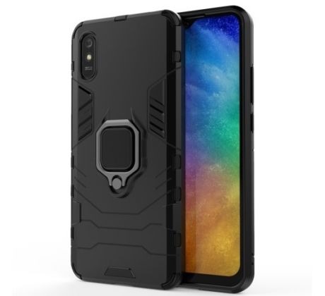 Púzdro ARMOR RING CASE  pre XIAOMI REDMI 9A - čierne