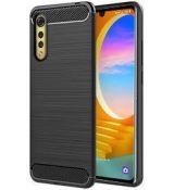 Púzdro CARBON CASE pre LG VELVET - čierne
