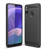Púzdro CARBON CASE pre SAMSUNG GALAXY A20s (A207F) - čierne