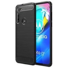 Púzdro CARBON CASE pre MOTOROLA MOTO G8 - čierne