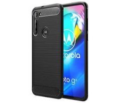 Púzdro CARBON CASE pre MOTOROLA MOTO G8 - čierne