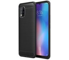 Púzdro CARBON CASE pre XIAOMI Mi 10 LITE - čierne