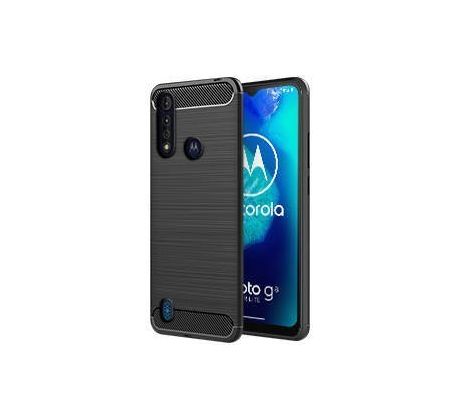 Púzdro CARBON CASE pre MOTOROLA MOTO G8 POWER LITE - čierne