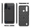 Púzdro CARBON CASE pre MOTOROLA MOTO G8 POWER LITE - čierne