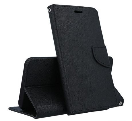 Púzdro knižkové diárové FANCY pre LG K51S - čierne