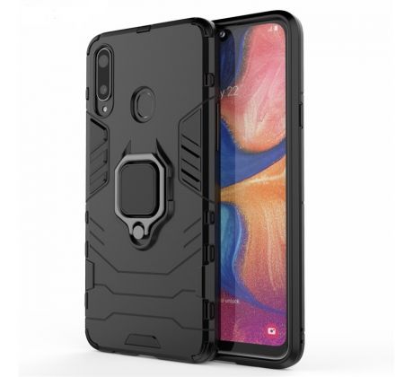 Púzdro ARMOR RING CASE  pre SAMSUNG GALAXY A20s (A207F) - čierne