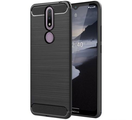 Púzdro FORCELL CARBON pre NOKIA 2.4 - čierne