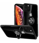 Púzdro CARBON RING CASE pre APPLE IPHONE 11 6,1" - čierne