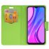 Púzdro knižkové diárové FANCY pre XIAOMI REDMI 9 - modro žlté