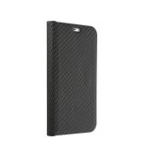 Púzdro knižkové LUNA BOOK CARBON  pre APPLE IPHONE 11 (6,1")  - čierne