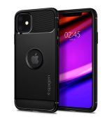 Púzdro SPIGEN RUGGED ARMOR™ pre APPLE IPHONE 11 6,1" - čierne