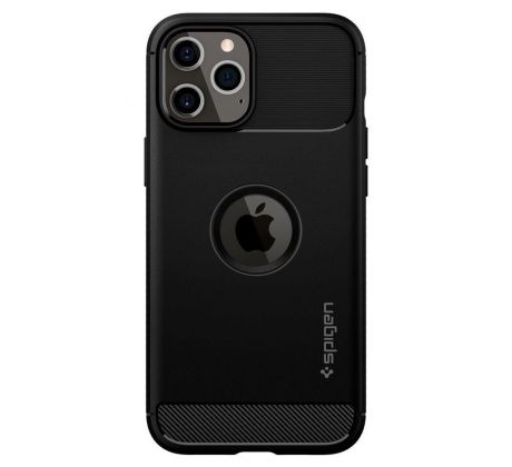 Púzdro SPIGEN RUGGED ARMOR™ pre APPLE IPHONE 12/12 PRO - čierne