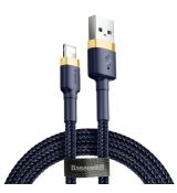 Kábel BASEUS CAFULE pre iPHONE LIGHTNING 8pin1,5A 2 metre - zlato modrý