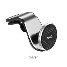Magnetický držiak do auta HOCO CA59 s uchytením do ventilačnej mriežky - strieborný