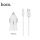 Autonabíjačka HOCO 2xUSB 2.4A +kabel USB 8-PIN Lightning kábel - biela