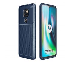 Púzdro FOCUS CARBON CASE pre MOTOROLA MOTO G9 PLAY/E7 PLUS - modré