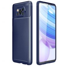 Púzdro FOCUS CARBON CASE pre XIAOMI POCO X3 - modré