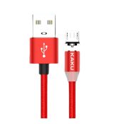 Kábel magnetický MICRO USB 3A KAKU HEDONG (KSC-306) - červený
