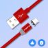 Kábel magnetický MICRO USB 3A KAKU HEDONG (KSC-306) - červený