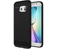 Púzdro CARBON CASE pre SAMSUNG GALAXY S6 EDGE (G925F) - čierne